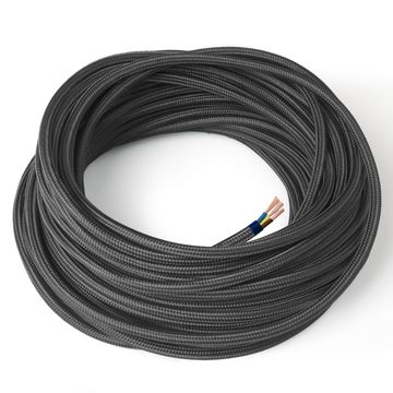 Seta GRIGIO scuro - Tondo - 3x0,75mm by Amarcords - view 2