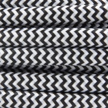 Seta ZIG ZAG nero - Tondo - 2x0,75mm by Amarcords - view 2
