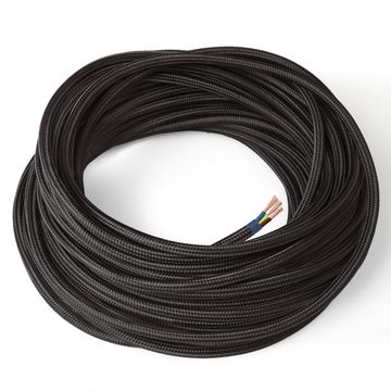 Seta NERO - Tondo - 3x0,75mm by Amarcords