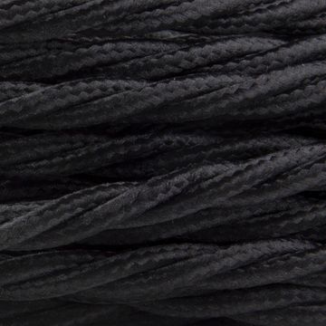 Seta NERO - Trecciato - 3x1,5mm by Amarcords