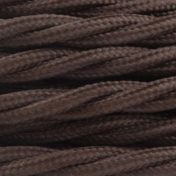 Seta MARRONE - Trecciato - 3x1,5mm by Amarcords
