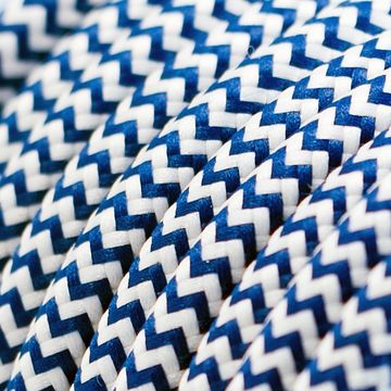 Seta ZIG ZAG blu - Tondo - 3x0,75mm by Amarcords - view 2