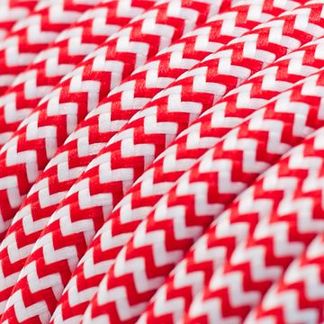 Seta ZIG ZAG rosso - Tondo - 3x0,75mm by Amarcords - view 2