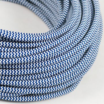 Seta ZIG ZAG blu - Tondo - 2x0,75mm by Amarcords