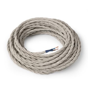 Lino BEIGE - Trecciato - 2x0,75mm by Amarcords