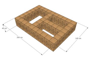 Albufeira Double Bed Base by Corkbrick Europe - view 3