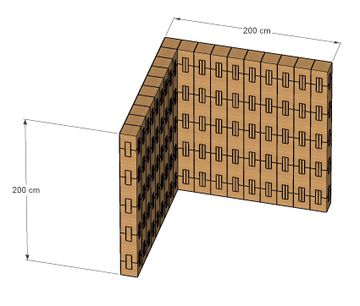 Bologna Corner Wall by Corkbrick Europe - view 4