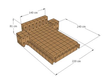 Aveiro Queen size Bed with Headstands by Corkbrick Europe - view 3