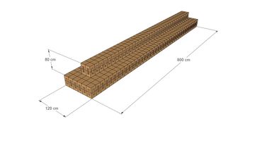 Estoril Sports Bench by Corkbrick Europe - view 3