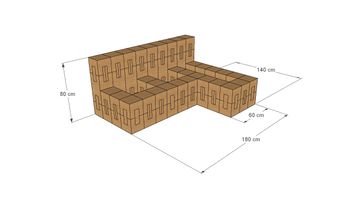 Faro L-shaped sofa base by Corkbrick Europe - view 6