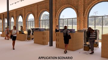 Prague L-shaped Stand by Corkbrick Europe - view 3
