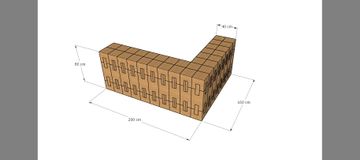 Prague L-shaped Stand by Corkbrick Europe - view 6