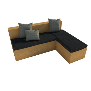 Faro L-shaped sofa base by Corkbrick Europe - view 3