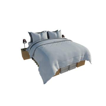 Cascais Queen size bed with nightstands by Corkbrick Europe - view 2