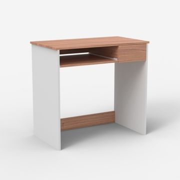 Scrivania salvaspazio 80cm ufficio smart working bianca e legno Madrid by BICA S.p.A - view 2