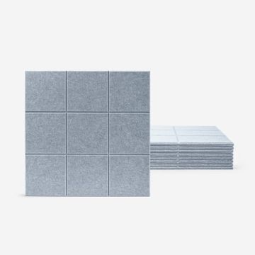Set 8 pannelli fonoassorbenti 60x60 decorativi geometrici grigio Didi-G by BICA S.p.A - view 2