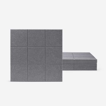 Set 8 pannelli decorativi 60x60 fonoassorbenti in poliestere grigio Didi-GC by BICA S.p.A - view 2