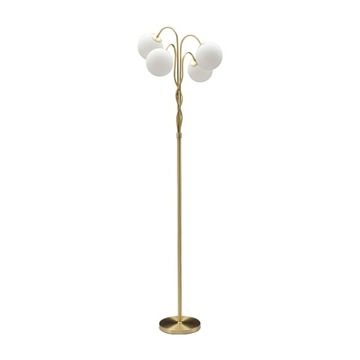 Lampada da terra con struttura intrecciata e sfere in vetro opaco Glamy 4 by BICA S.p.A - view 2