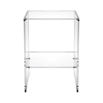 Tavolino da salotto in plexiglass trasparente di design 29x32x45cm Contigo by BICA S.p.A - view 2