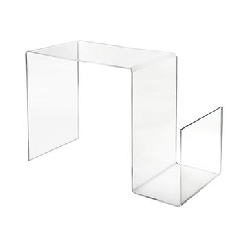 Tavolino in plexiglass di design trasparente con portariviste S-Table by BICA S.p.A - view 2