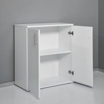 Armadio multiuso 2 vani soggiorno ufficio moderno bianco KimSpace 2WP by BICA S.p.A - view 2