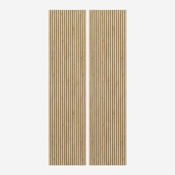 Set 2 pannelli fonoassorbenti decorativi in legno rovere per parete 260x60cm Aube by BICA S.p.A - view 2