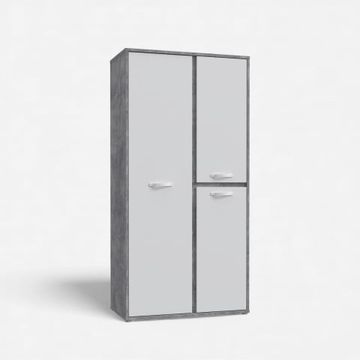 Armadio 3 ante battenti e ripiani interni stile moderno 99x201 Canmore by BICA S.p.A - view 2