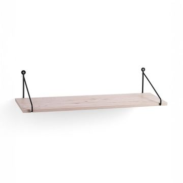 Mensola da parete in legno rovere e acciaio Wick by BICA S.p.A - view 2