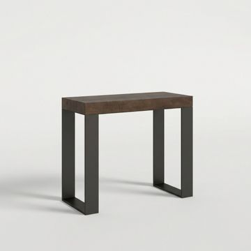 Consolle tavolo allungabile 90x40-300cm design legno metallo Tecno Noix by BICA S.p.A - view 2