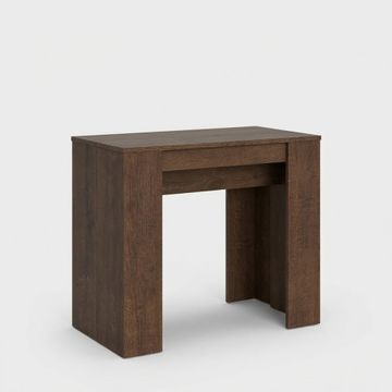 Consolle design allungabile 90x48-308cm tavolo pranzo legno Basic Noix by BICA S.p.A - view 2