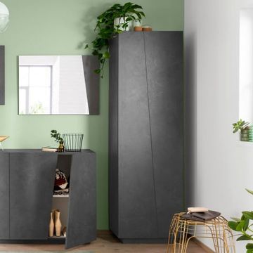 Armadio 2 ante 6 vani design moderno multiuso Vega Space Ardesia by BICA S.p.A - view 2