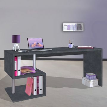 Scrivania design 180x60cm antracite ufficio studio moderno Esse 2 Report by BICA S.p.A - view 2
