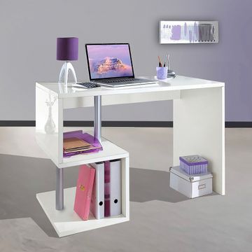 Scrivania ufficio studio design moderno bianco lucido 100x50cm Esse 2 by BICA S.p.A - view 2