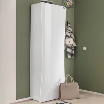 Armadio guardaroba ingresso soggiorno design 5 vani bianco lucido Arco Wardrobe by BICA S.p.A - view 2