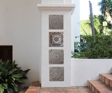 Handmade Tiles Set8 silver [30cm/11.8"] by G Vega - view 9