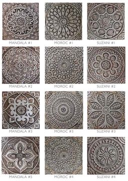 Handmade Tiles Set6 silver [30cm/11.8"] by G Vega - view 6
