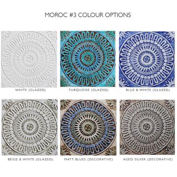 Handmade Tiles Set6 silver [30cm/11.8"] by G Vega - view 7