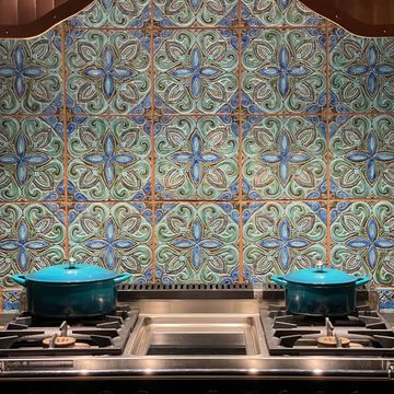Spanish tile #5 turquoise [30cm/11.8"] by G Vega - view 9