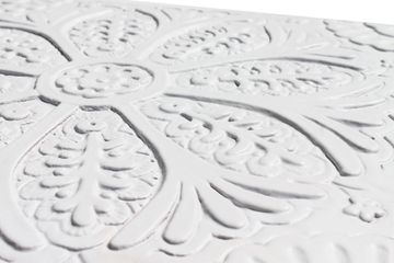Handmade Tile white relief suzani #3 [30cm/11.8"] by G Vega - view 7