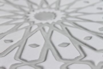 Handmade tile grey moroccan #1 [30cm/11.8"] by G Vega - view 5