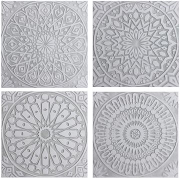 Handmade tile grey moroccan #1 [30cm/11.8"] by G Vega - view 2