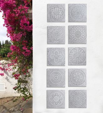 Handmade tile grey moroccan #1 [30cm/11.8"] by G Vega - view 8