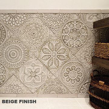 Handmade Tiles Set10 aqua [30cm/11.8"] by G Vega - view 7