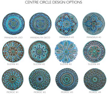 Ceramic wall mural beige moroccan cutout [52cm/20.4"] by G Vega - view 8