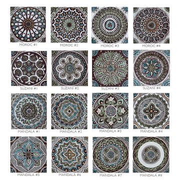 Moroccan Tile matt green Moroccan #2 [30cm/11.8"] by G Vega - view 6