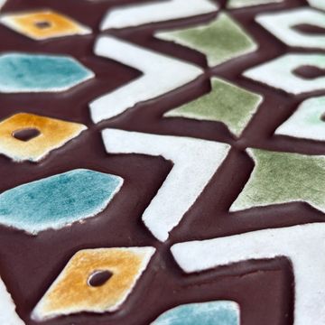 Moroccan Tile matt green Moroccan #2 [30cm/11.8"] by G Vega - view 4