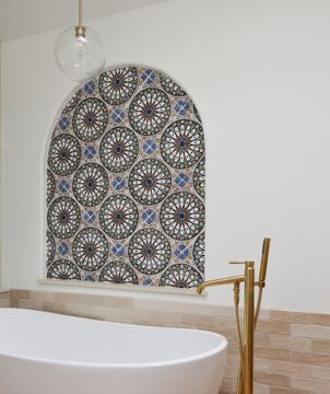 Handmade Tile Teal Moroccan #4 [30cm/11.8"] by G Vega - view 8