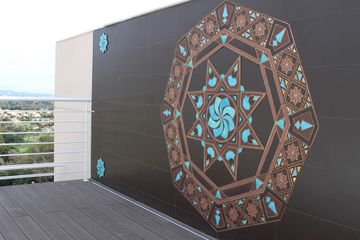 Handmade tile ceramic mural Turkish by G Vega - view 2