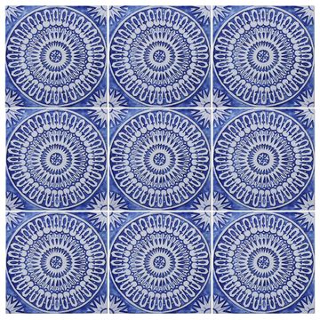 Handmade tile blue white moroccan #3 [30cm/11.8"] by G Vega - view 5