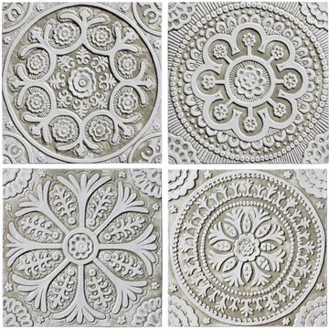 Handmade Tiles Set8 beige [30cm/11.8"] by G Vega - view 3